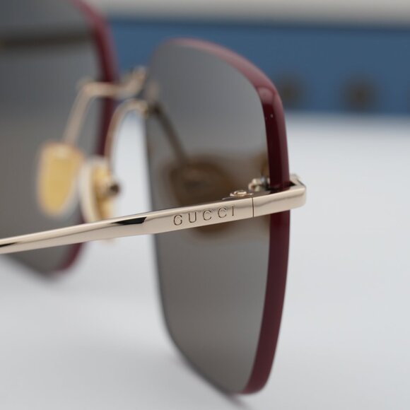 Gucci GG1955SA 002 Square Sunglasses - Gold/Brown main image 6